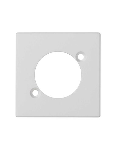 Placa K45 para 1 conector tipo Neutrik serie D, blanco