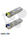 Transceiver SFP BiDi 1000Base-BX, 1310/1550nm. Monomodo 10 Km. DOM (kit 2 unidades)