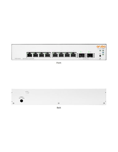 Switch HP Aruba 1930 8G, 8x10/100/1000 + 2 SFP, gestión layer 2-3
