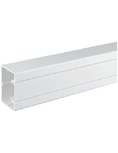 Canal PVC 90x55mm: 1 compartimento