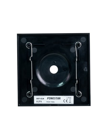 Panel para atenuadores de la serie DOT 83 x 83 x 13 mm fondo, color negro