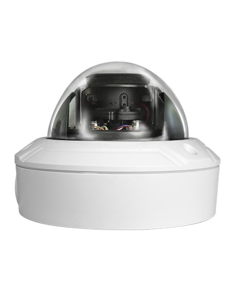Cámara domo IP 2 Mp, Hikvision, sensor 1/3", lente varifocal motorizada 2.8~12 mm autofocus, IR 30 metros, PoE, IP67
