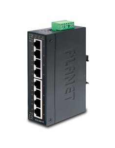 Switch industrial 8 puertos 10/100/1000, IP-30, (-40,+75ºC)